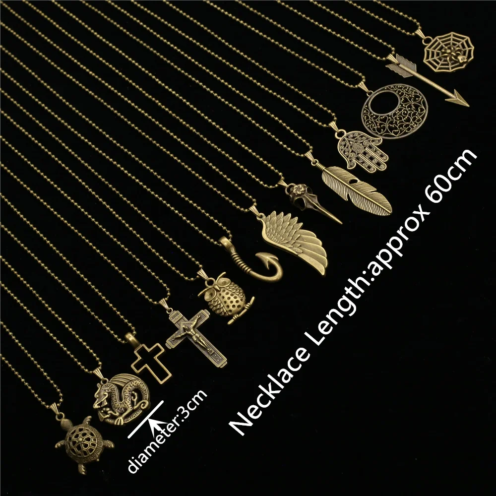Мужская длинная винтажная цепочка Colar в стиле ПАНК Ожерелья для свитера женское