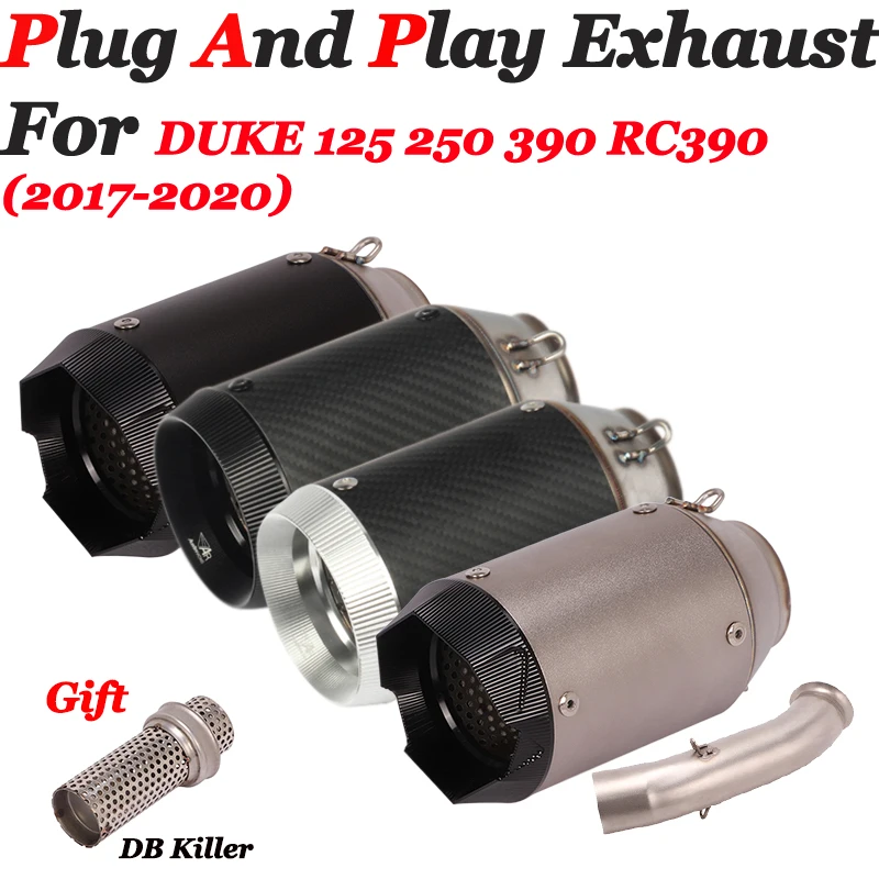 

Выхлопная система Mofidy для мотоцикла, глушитель, выхлопная труба с глушителем DB Killer, средняя тяга, для DUKE 125, 250, 390, RC390, 2017-2020