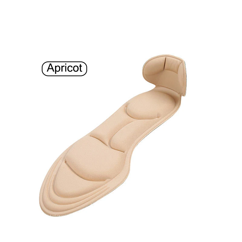 apricot 1 пара стельки Вставки пятки пост назад дышащие противоскользящие для обуви на высоком каблуке OH66 - Цвет: apricot