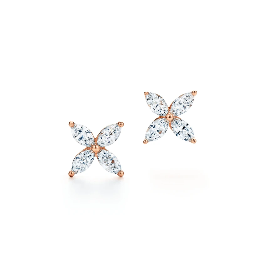 

Fashion boutique noble 4 diamond earrings