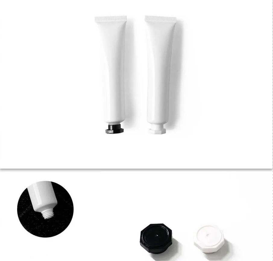 Белая мягкая трубка для мытья 30/40 мл моющее средство эмульсия сывороточная