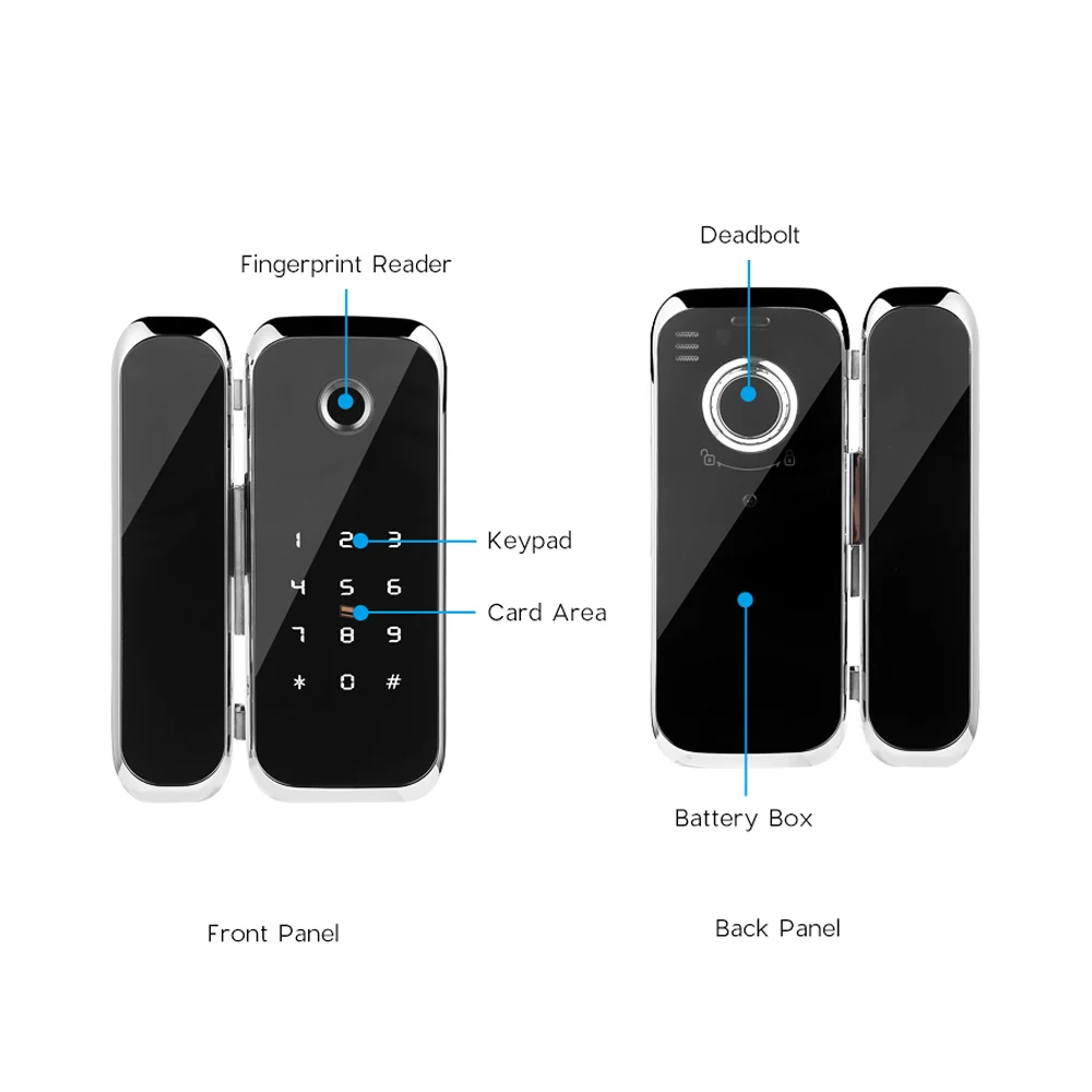 FREECAN TTlock App Wi Fi Bluetooth управление стеклянный дверной замок с электронным цифровым