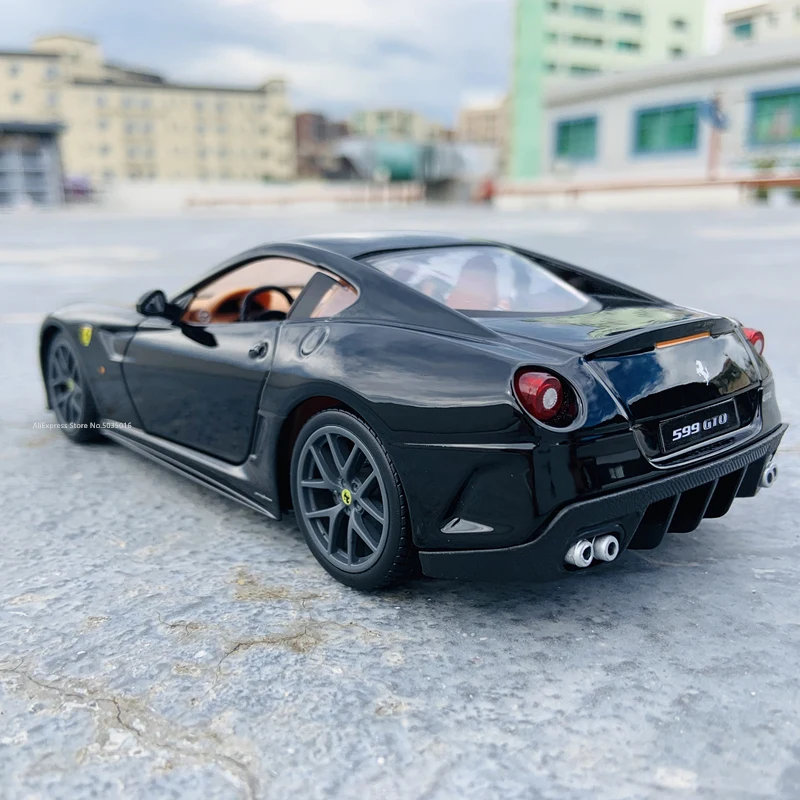 Bburago 1:24 Феррари 599 GTO черный производитель коллекция моделирование брелок для