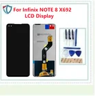 Новый ЖК-дисплей 6,95 дюйма для Infinix NOTE 8 X692, ЖК-дисплей кодирующий преобразователь сенсорного экрана в сборе 100%, идеальный ремонт