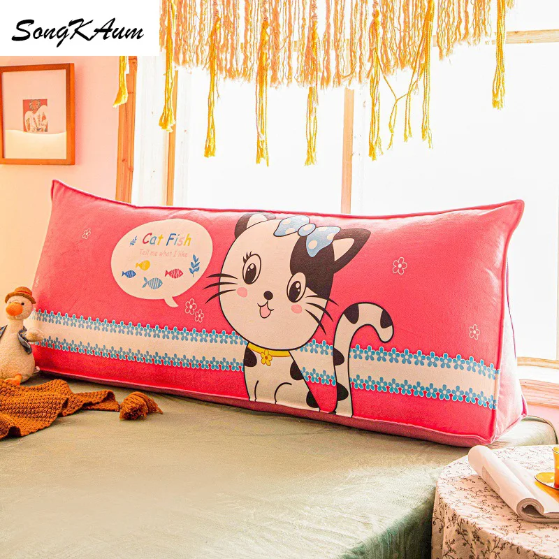 SongKAum моющиеся милые Мультяшные детские длинные прикроватные подушки в