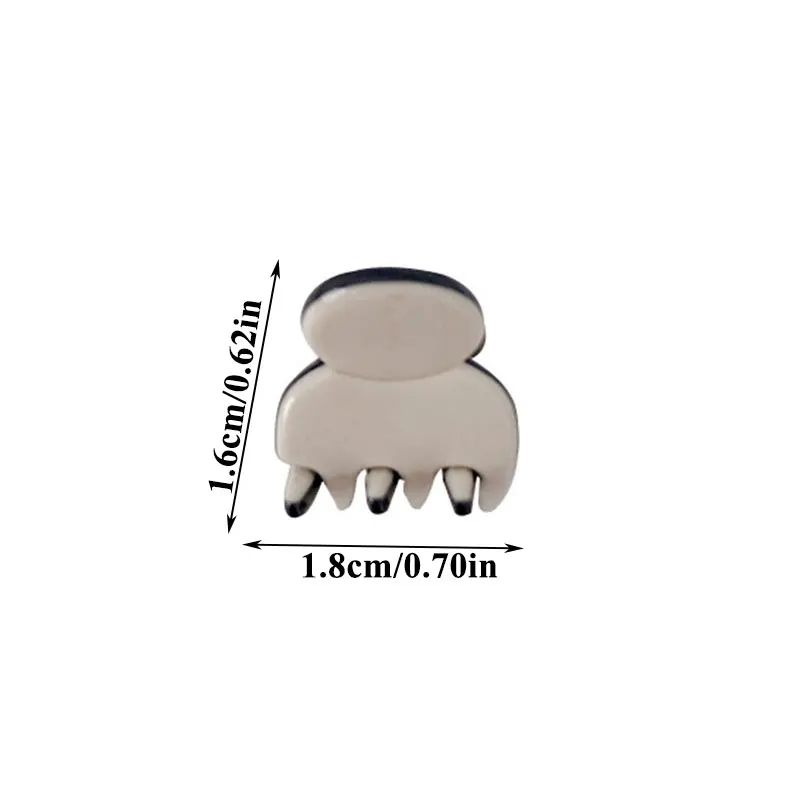 

Small Hair Clip For Girls DIY Hair Styling Accessories Simple Solid Color Leopard Print Acetate Barrette Mini Hair Claws