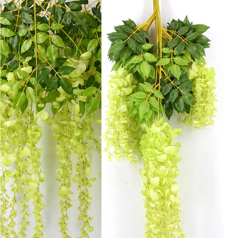 JAROWN Wisteria Искусственные Свадебные цветы арка DIY Декор вечерние праздничные украшения Цветы Сад висячее растение лоза