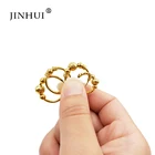 Новые золотистые круглые маленькие серьги Jin Hui, для женщин из Саудовской Аравии, ювелирные изделия, подарок, для подруг, для вечеринки, свадьбы