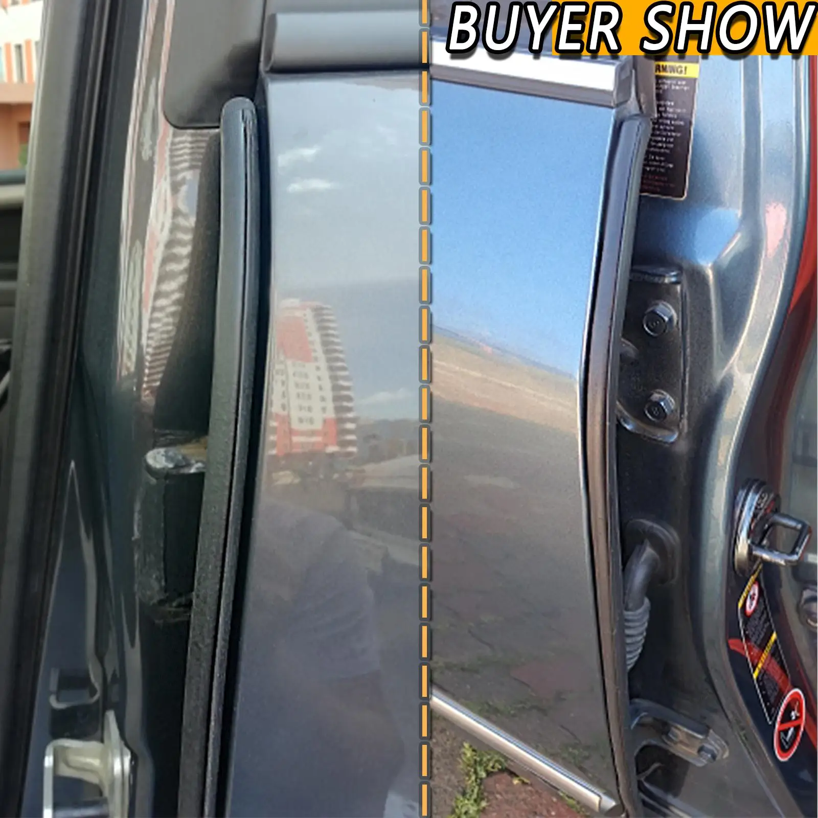 2 шт. универсальные герметичные наклейки для дверей автомобиля 31 дюйм |