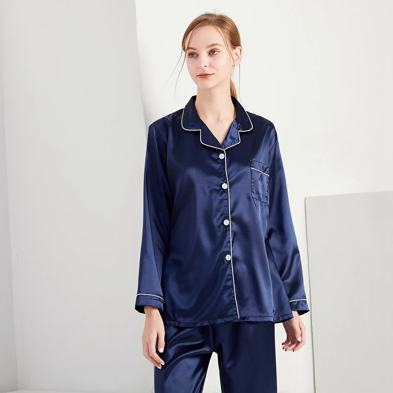 

Ladies casual ice silk pajamas ladies silk satin pajamas set pajamas pajamas home service