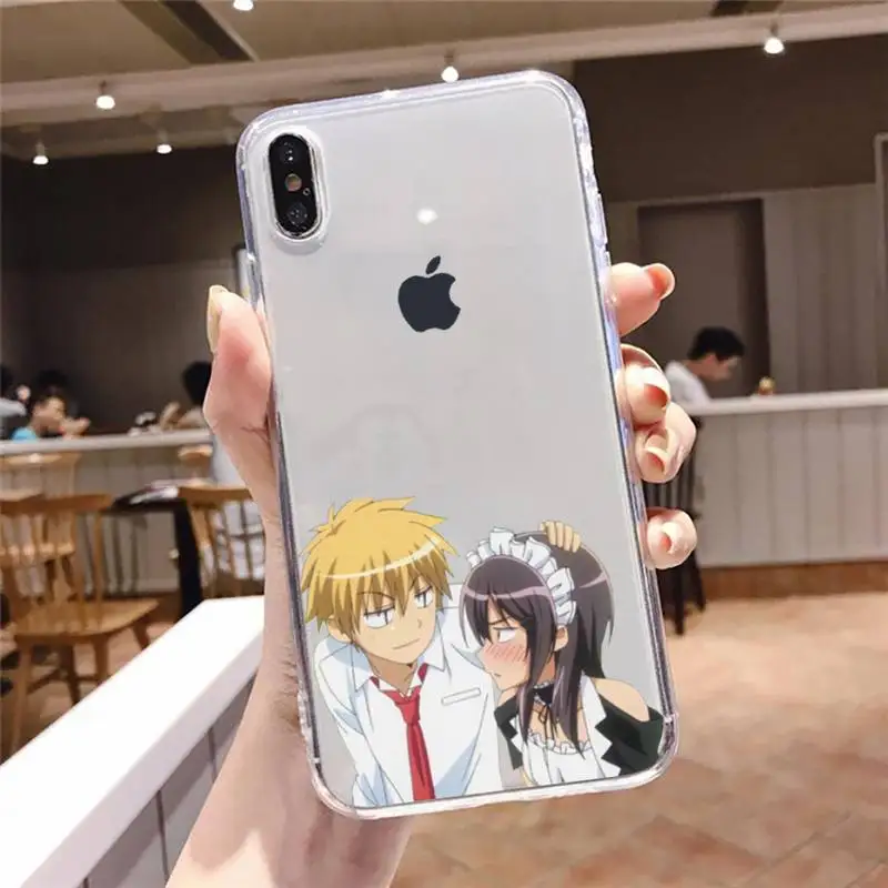 

Maid Sama anime manga Anti-fall luxury Phone Case cover Transparent for iPhone 6 7 8 11 12 s mini pro X XS XR MAX Plus