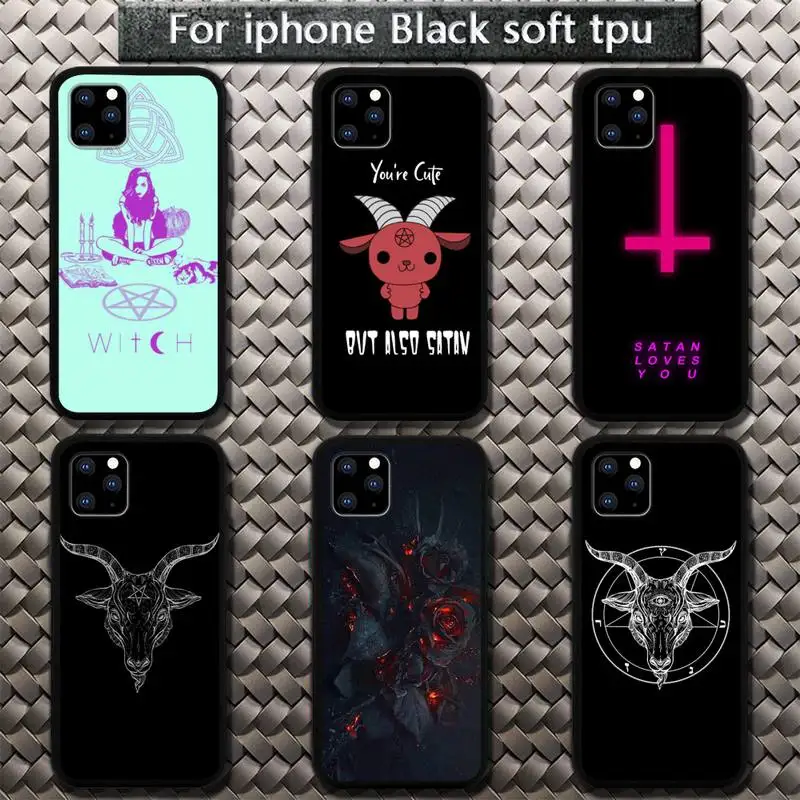 

Gothic Witch Satan Phone Case for iphone 11 12 13 pro se 20 max xr xs x 7 8 6s plus mini Fundas Coque cover