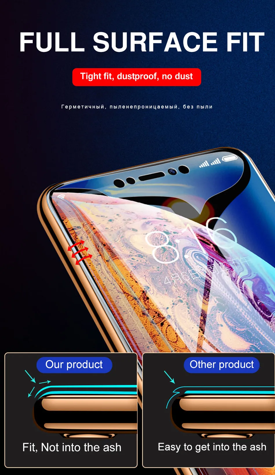 3 2 1 шт 20D полное покрытие Гидрогелевая пленка для iPhone 6 6s 7 8 Plus Защита экрана для iPhone X XR XS MAX защитная пленка не стекло