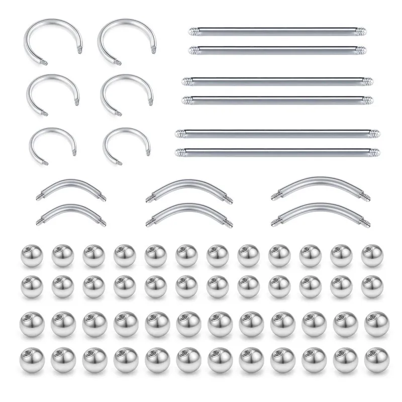 Запасные мячи из хирургической стали прямая штанга для пирсинга тела Ювелирное