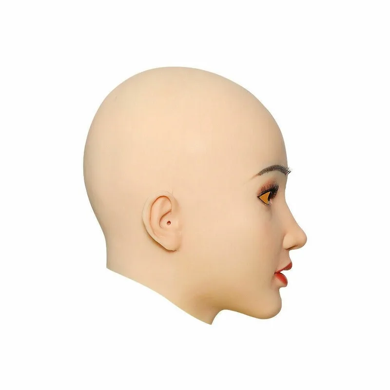 

Realistic Silicone Female Headwear Handmade Cap for Crossdresser Soft Bionic Skin Transgender Queen Transvestite Mastectomy