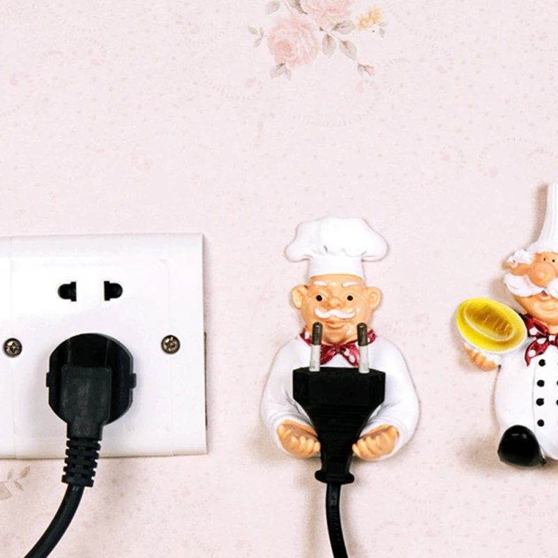 Кухонная вешалка заглушка держатель Органайзер Розетка силовая проволочная