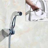 toilet sprayer handheld portable diaper bidet shattaf bathroom bidet shower head nozzle with telephone shower hose cleaner