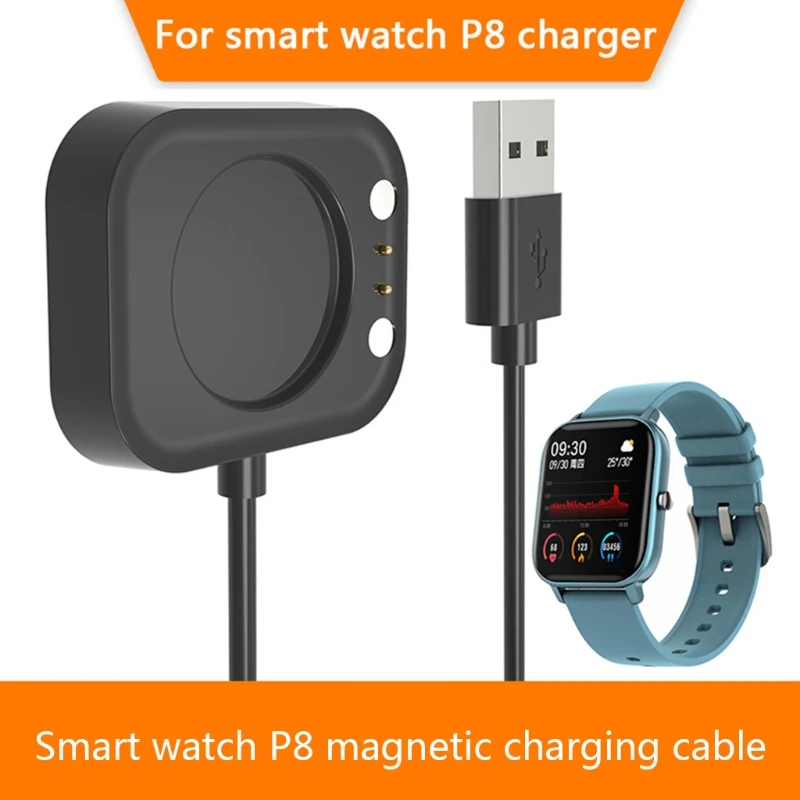 

Dock Charger Adapter USB Magnetic Charging Cable Power Charge Cord Base Compatible with P8-P8-SE Smart Watch Accessories