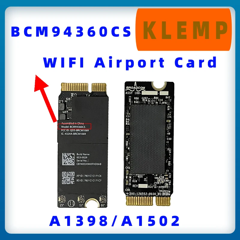 BCM94360CS A1502 A1398 Wifi Bluetooth карта для Macbook Pro Retina 13 &quot15&quot 2013 2014 2015 года | Компьютеры и офис