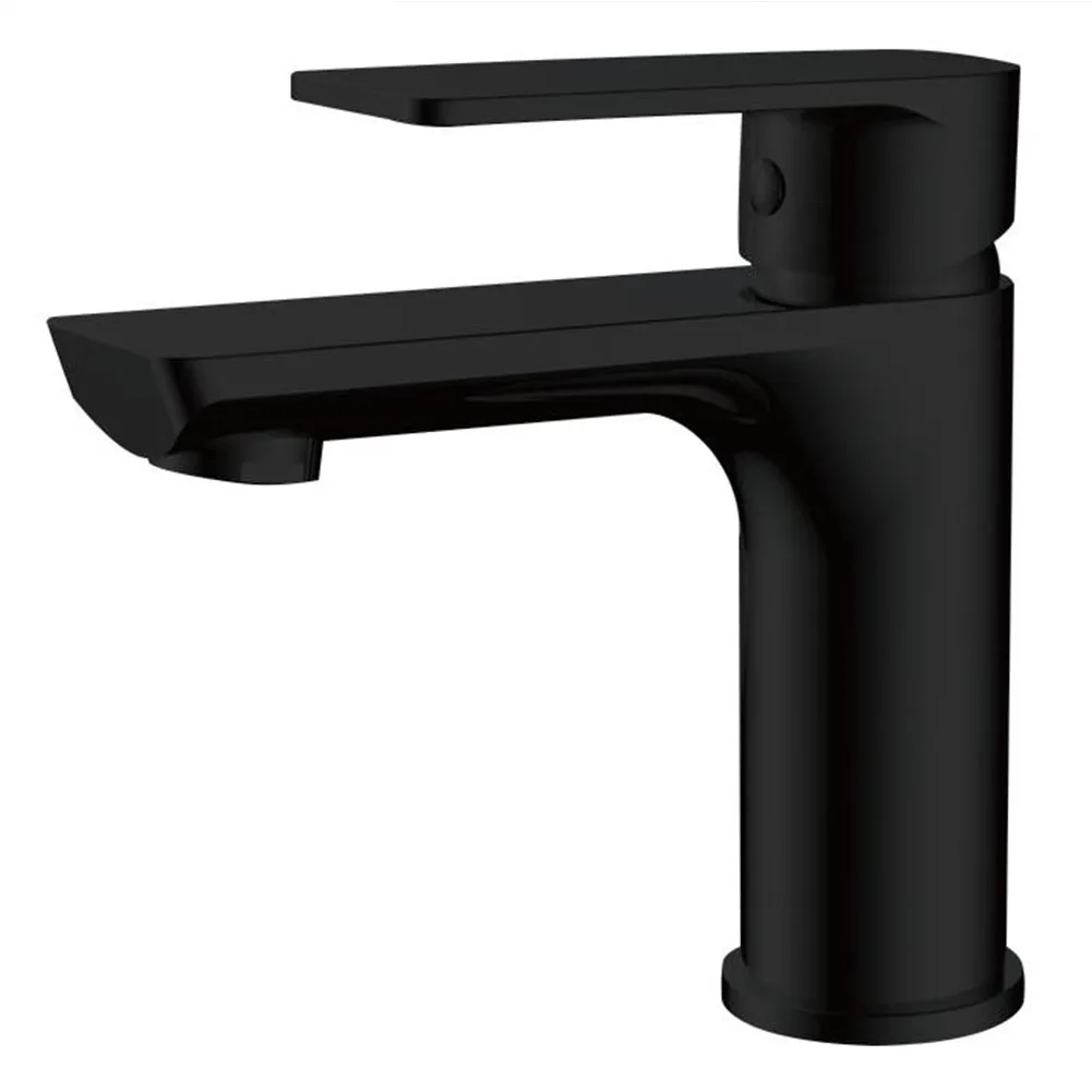 

Bathroom Faucet Bar Sink Kitchen Faucet Matte Black Finished Ceramic Valve Core Copper Hot And Cold Water Mixed Water Tap