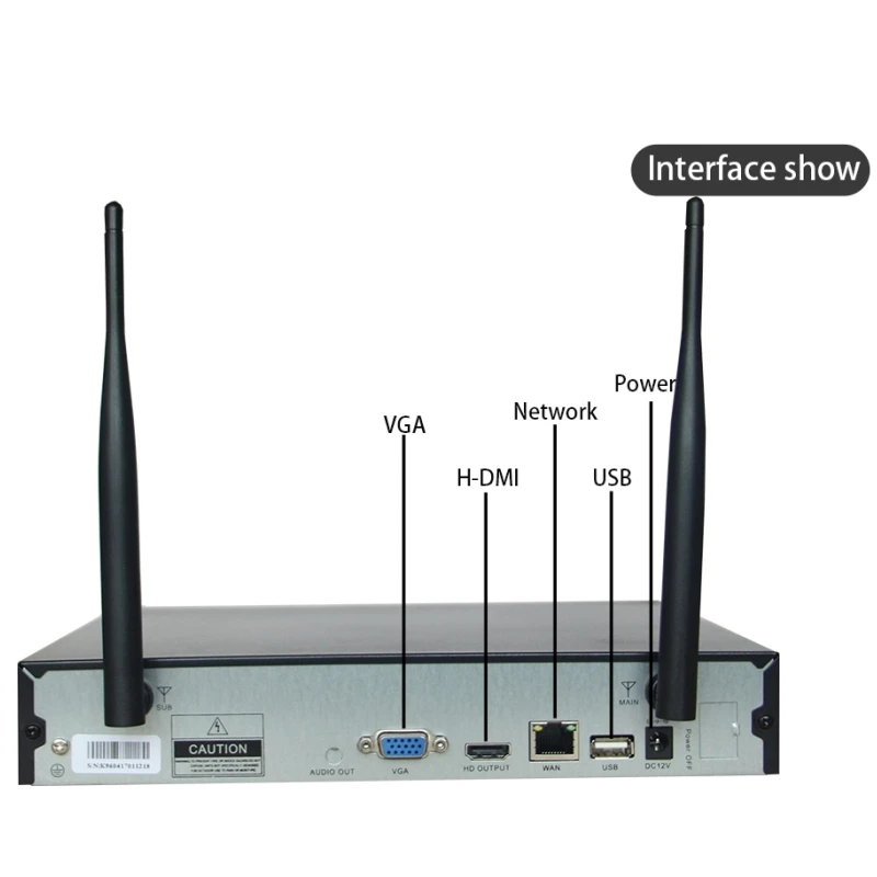 720P Беспроводная CCTV система 6ch Wifi NVR наборы ИК ночного видения IP камера охранная