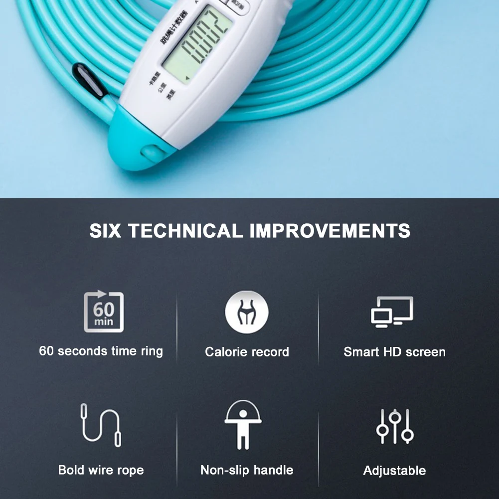 

Skipping Rope with Counter Steel Cable Tangle-Free, 9.2ft Speed Skipping Rope for Workout Gym Fitness