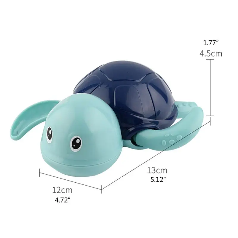 Term&oacute;metro de ba&ntilde;o flotante seguro para beb&eacute;, juguete de agua para beb&eacute;, Tortuga de nataci&oacute;n infantil, cadena enrollada, mecanismo de relojer&iacute;a, juguetes de ba&ntilde;o de playa para ni&ntilde;os-5