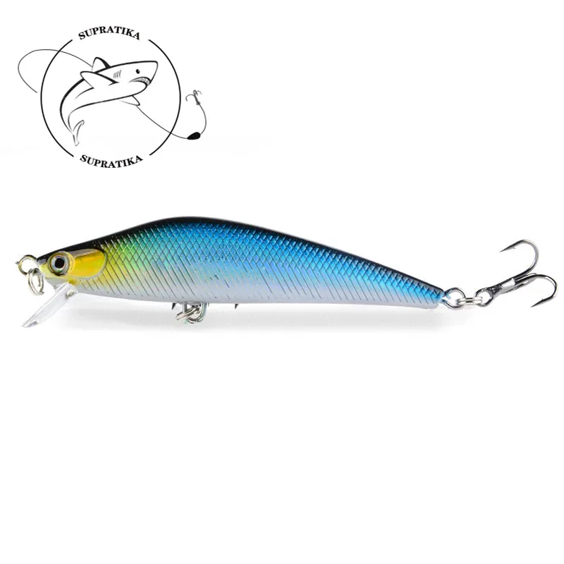 

10 Цвета 7,5 г/7,5 см Minnow искусственные ABS Пластик жесткая наживка 6 # With Hook 3D глаза Bionic приманка воблер свимбейт приманок для рыбалки в море