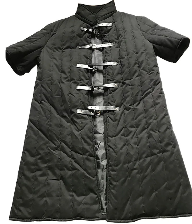 Мужская кожаная куртка Aketon Gambeson средневековая армейская с короткими рукавами