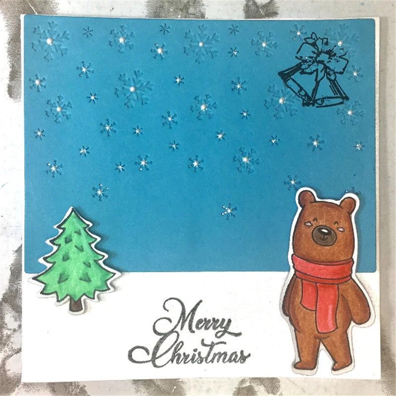 Kokorosa рамка Снежинка для изготовления открыток Счастливого Рождества