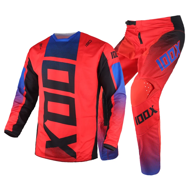 

Новое поступление 2021 года, костюм для мотокросса IOQX MX 180 okkit из джерси и брюк, костюм для горного велосипеда, комплект Мужской гоночной одежды
