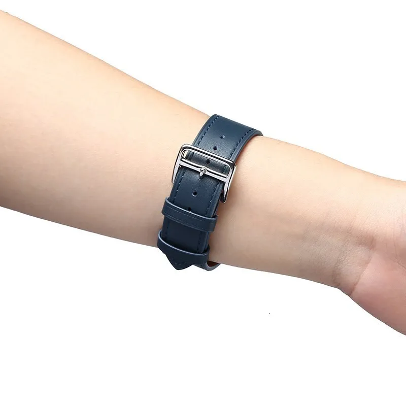 Высококачественная воловья кожа Замена для apple watch полосы 42 мм серии 4 3 2 1 Аксессуары для iwatch 38 мм браслет ремешок 44 мм запястье 40 мм