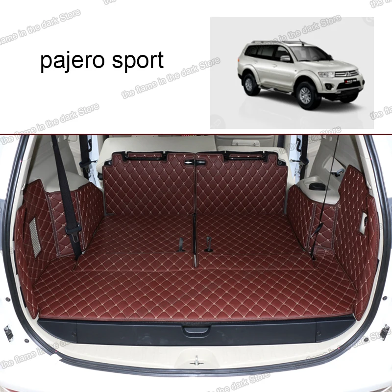 Кожаный коврик для багажника автомобиля подкладка груза Mitsubishi Challenger Pajero Sport Montero