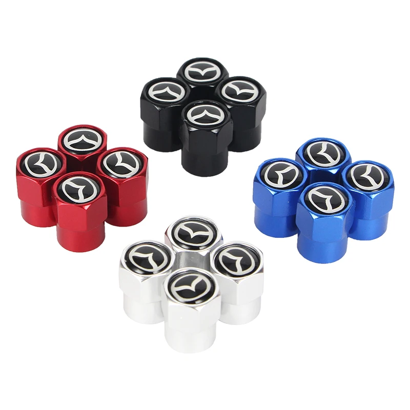 Новые 4 шт. Авто колеса крышки стержня вентиля шины Крышка для Mazda 2 3 мс 6 CX 5 CX5 Artzma