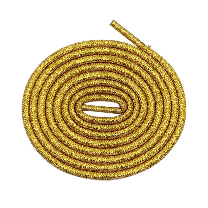 

Luxury Coolstring 4.5MM Rose Golden Metallic Yarn Ropes Pretty Beautiful Laces For Trendy Sneaker High Matching&Eye Catching