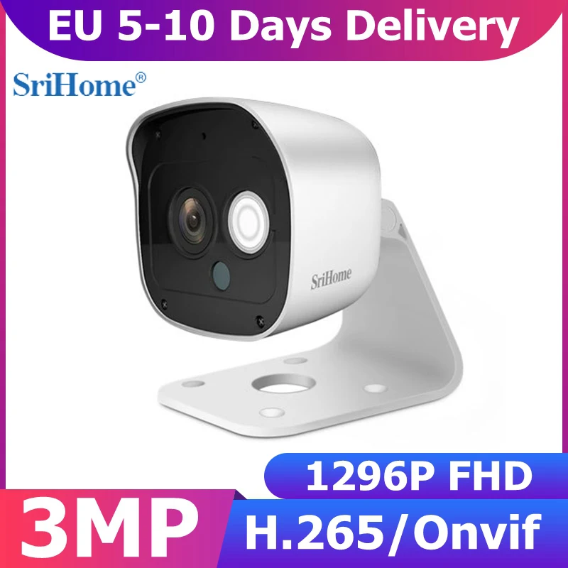 SriHome SH029 3MP 1296P IP-камера Wi-Fi Видеонаблюдение Безопасность Мини-камера Умный дом