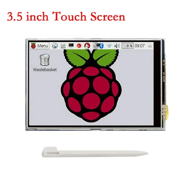 Raspberry Pi 4 сенсорный экран 3,5 дюймов TFT дисплей 480*320 ЖК-монитор с акриловым корпусом алюминиевый радиатор для Raspberry Pi 3 3B - Цвет: LCD