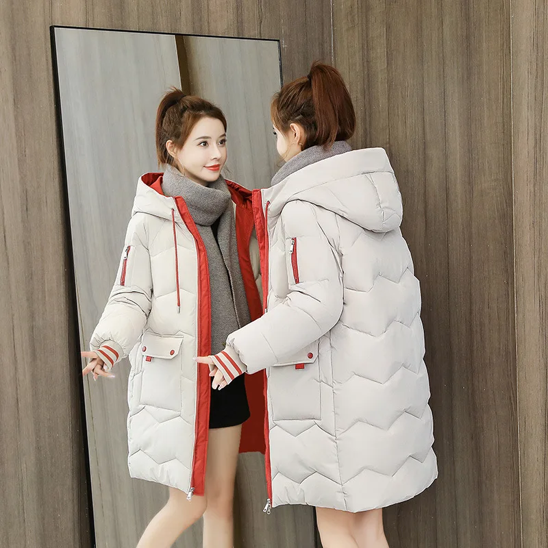 New Women's winter parka Fashion Slim Women Winter Jacket Cotton Padded Warm Thicken Ladies Coat Long Coats Parka Women Jackets