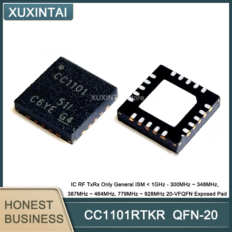 

10 шт./лот CC1101 CC1101RTKR CC1101RGPR RFIC RF TXRX VFQFN-20