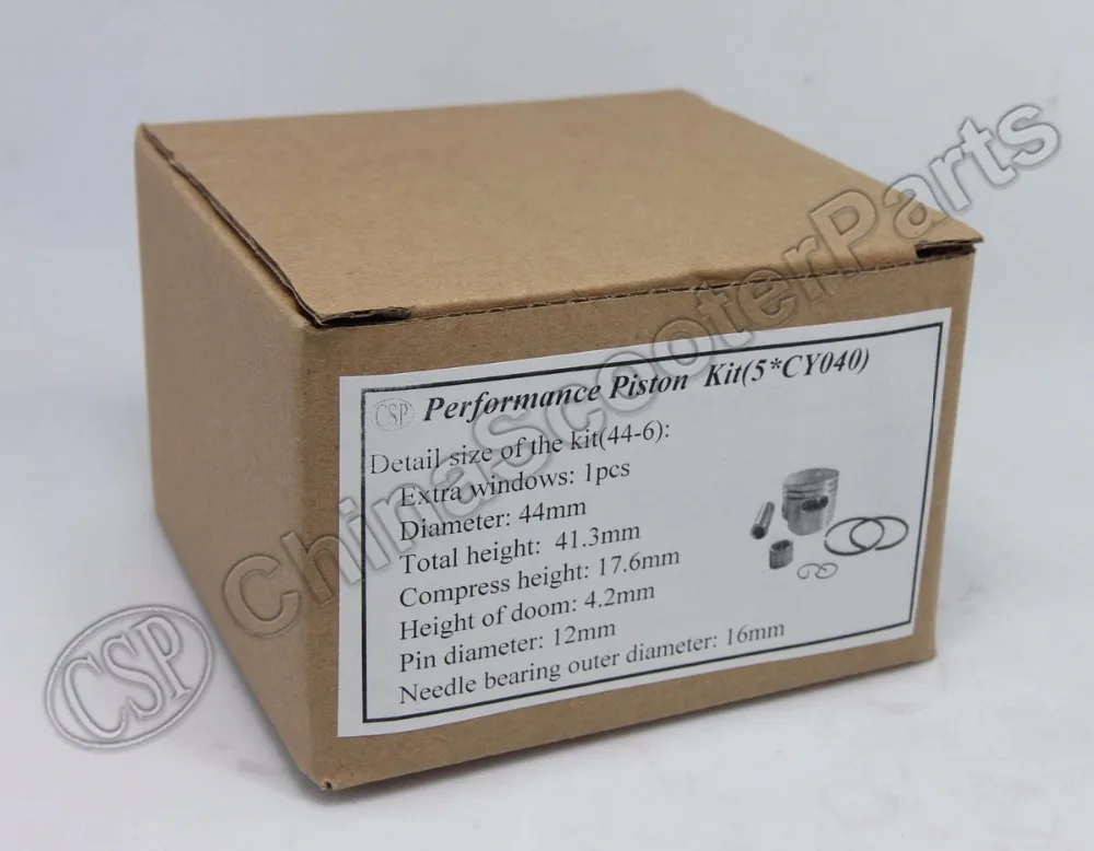 HP 44 мм 12 Поршневой Комплект С Одним Окном 47CC 49CC Mini Moto Dirt Pit Bike ATV Quad части|piston kit|49cc mini