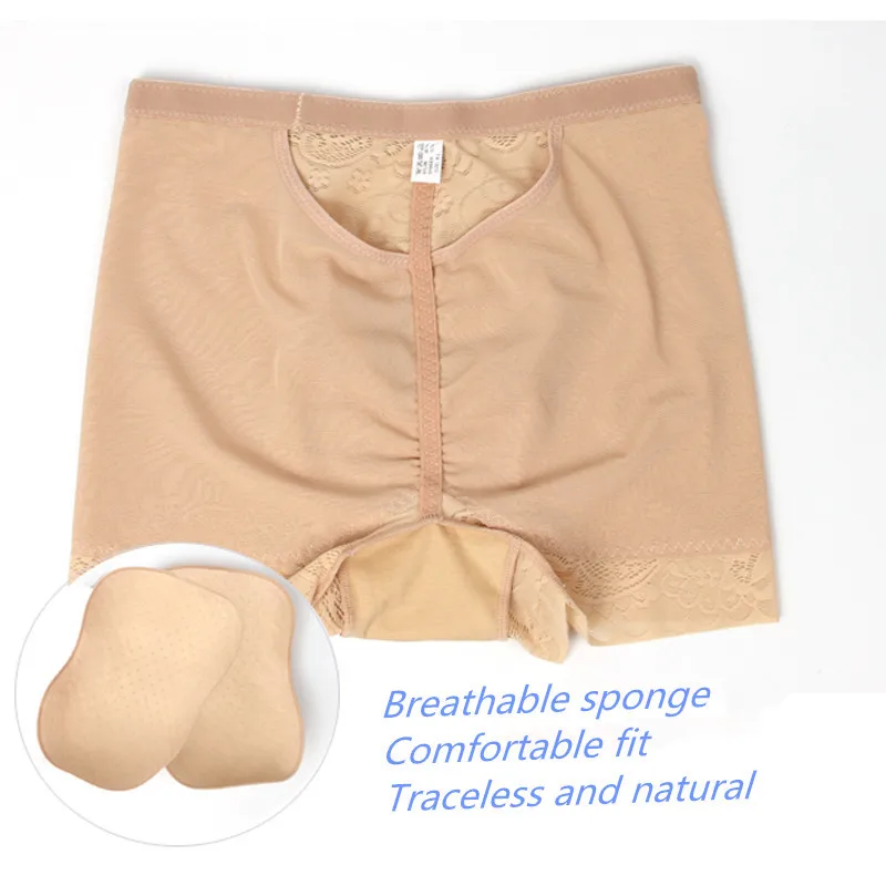 New Seamless Hip Lifting and Hip Raising Underpants Breathable Mesh Mid Rise Butt Lifter Underwear Floral Body Shaper Boyshort