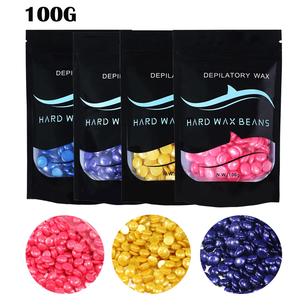 100 г/пакет восковые бобы для депиляции воском женское тело лицо бикини удаление