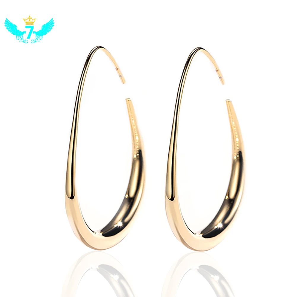 

Exaggerated Geometric Ear Hoop Earrings Female Long Earrings Simple TOA