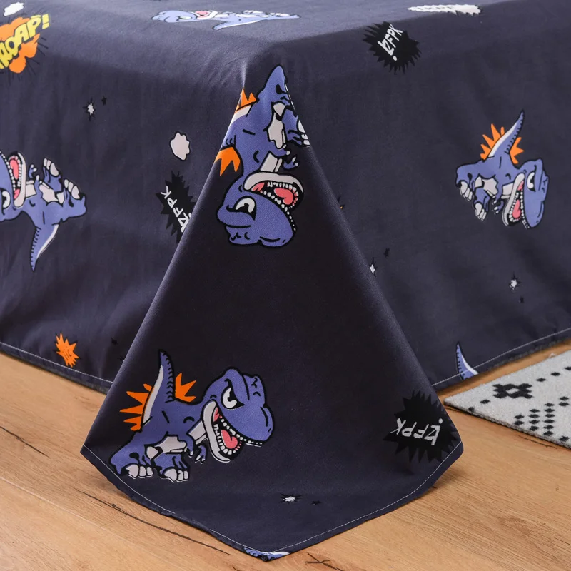 Постельное белье с принтом динозавра простыня наволочки постельное без одеяла |