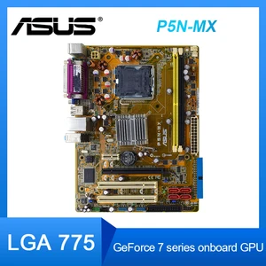 asus p5n mx motherboard lga 775 ddr2 ram 4gb pci e 16x sata 2 for core 2 quad q9550 pentium d 940 cpus micro atx placa mãe free global shipping