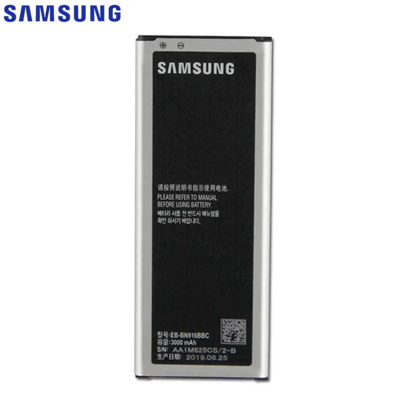Сменный аккумулятор samsung для Galaxy NOTE4 N9100 N9106W N9108V N9109V NOTE 4 с NFC EB-BN916BBC 3000mAh