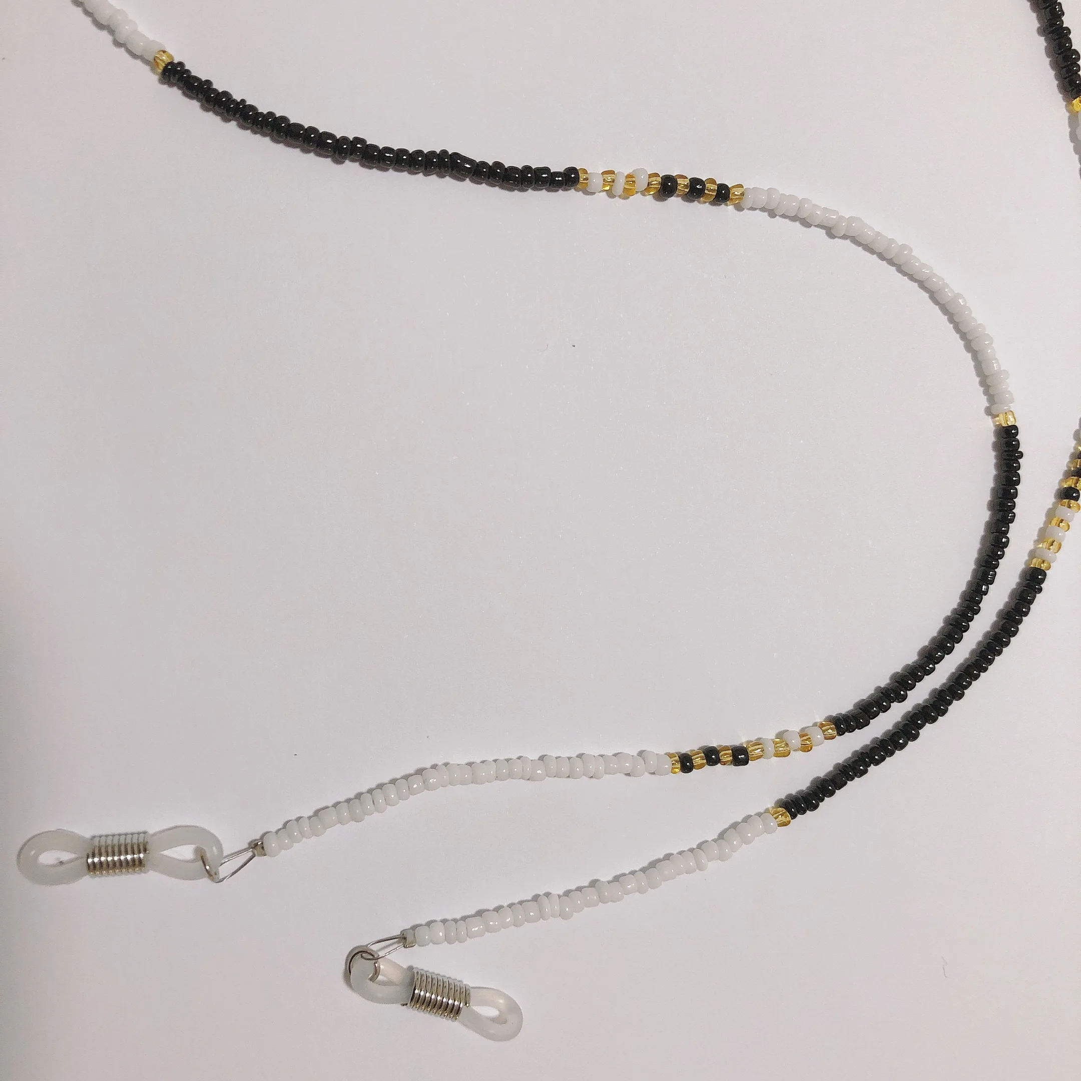 Черные белые акриловые бусины цепочка для очков шнур веревка солнцезащитных