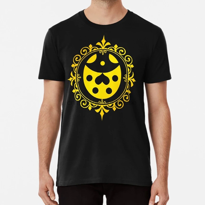 Золотой опытом с рисунком божьей коровки футболка jjba vento aureo adventure giorno