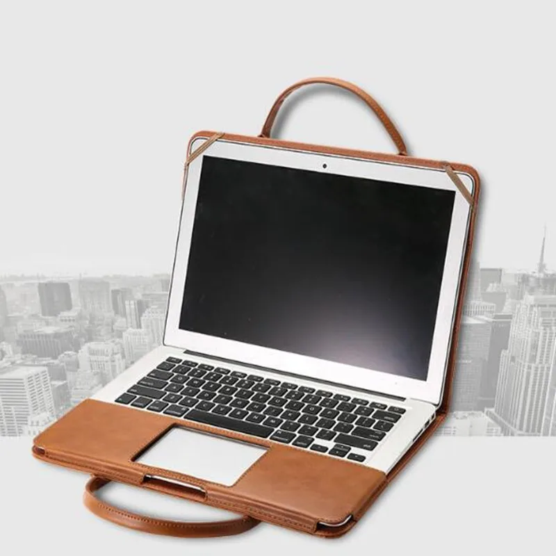 PU ручная сумка для Apple 11 12 13 3 &quotAir Pro 15 4 дюймов Macbook Портативная ноутбука чехол 2021