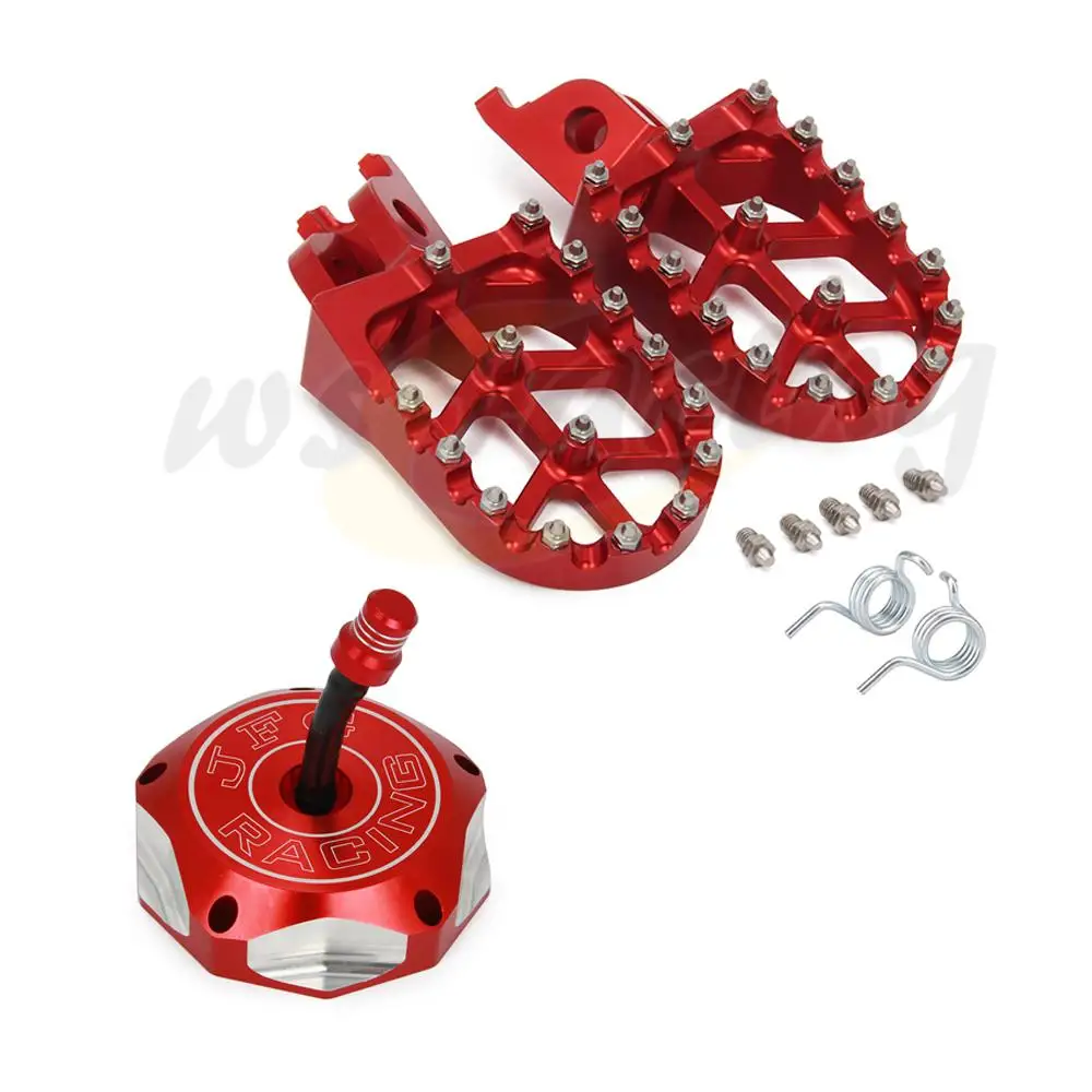 

Мотоциклетная CNC Footpeg подножка педали газовая крышка масляный бак Крышка для HONDA CRF 250X 250 R 04-07 CRF450 RX 17-18 CRF450R 450X05-17